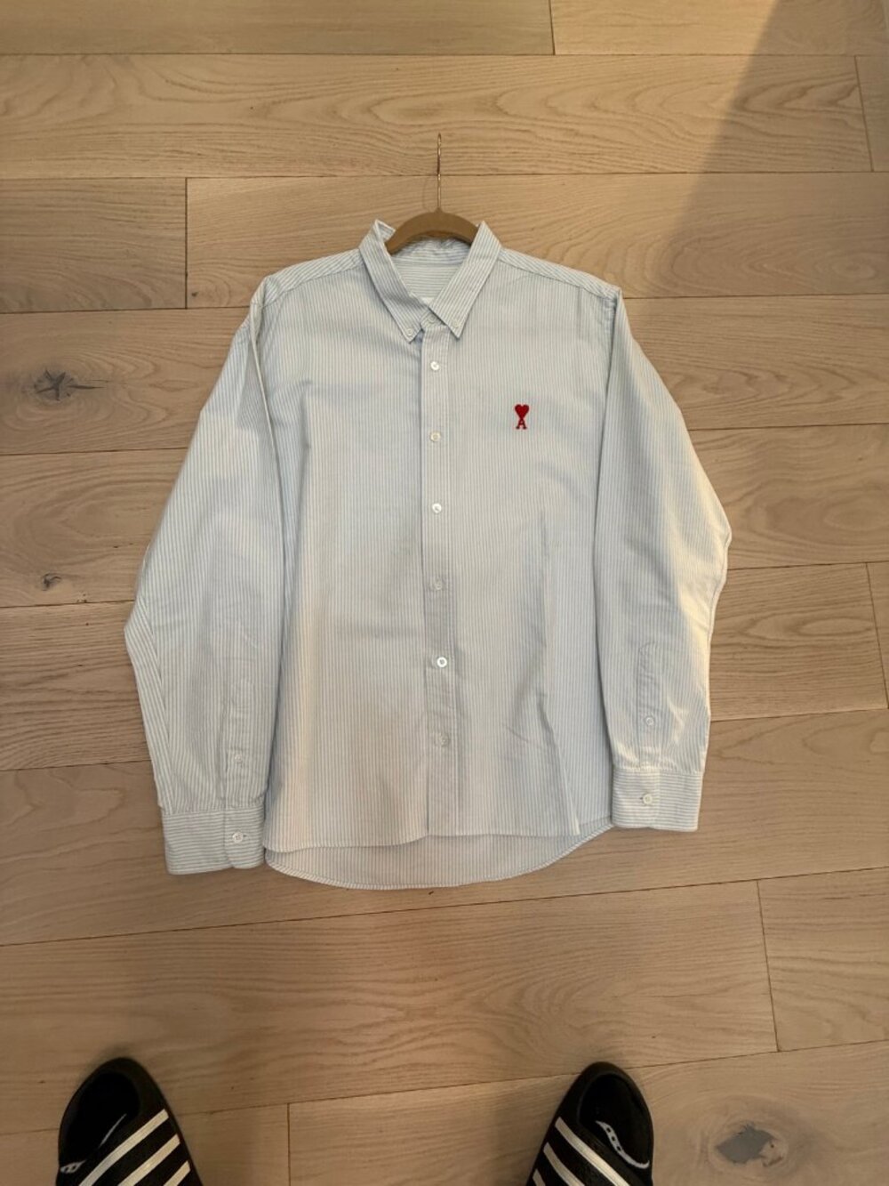 AMI Alexandre Mattiussi Striped Button Down Shirt - Size 42